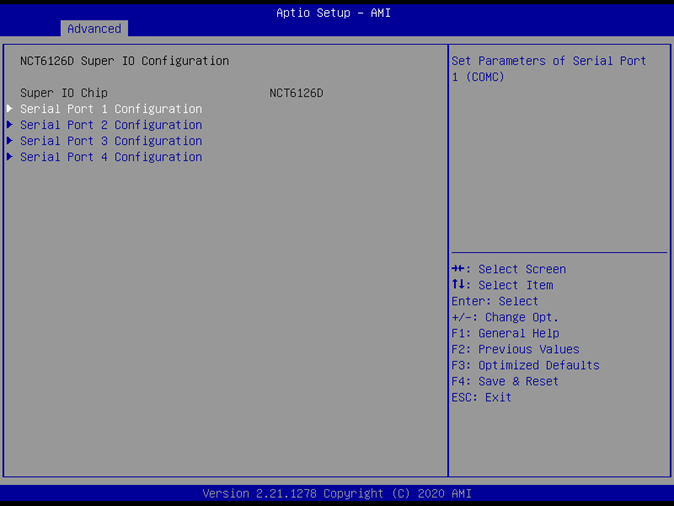Super IO Config