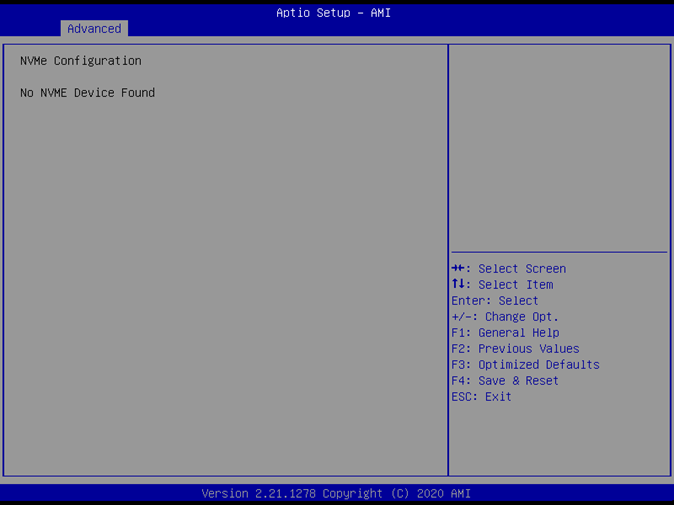 NVMe Config